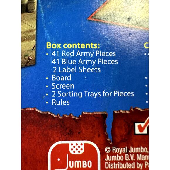 Stratego Original Board Game Royal Jumbo Patch Battlefield Strategy - Picture 5 of 6